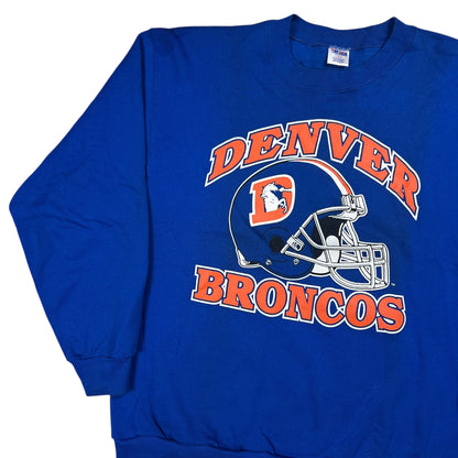 Vintage 90s Denver Broncos old logo crewneck (M/L)