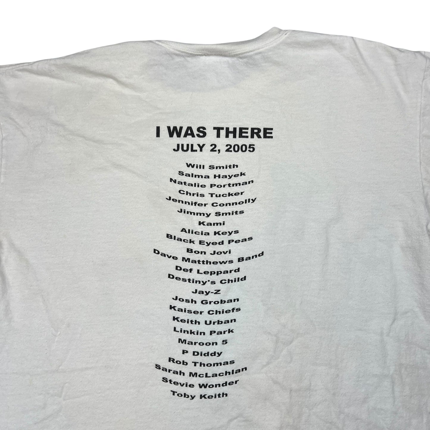 Vintage 2005 Live Aid Philadelphia band festival tee (XL)