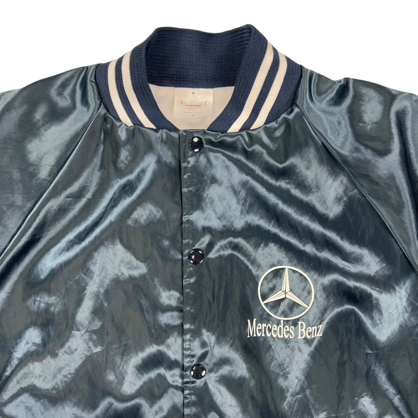 Vintage 90s Mercedes Benz satin jacket (L)