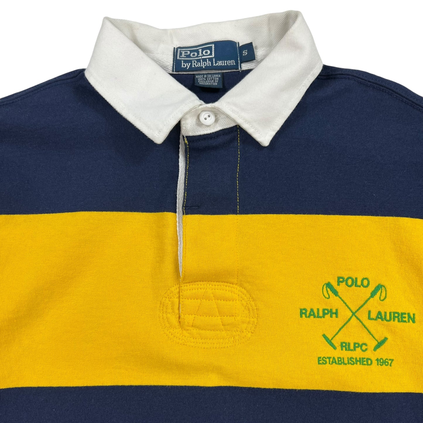 Vintage 90s Polo Ralph Lauren RLPC long sleeve rugby shirt (L)