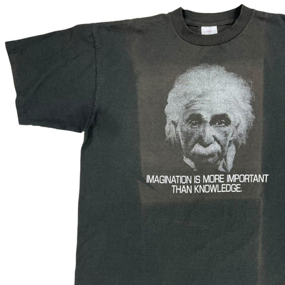 Vintage 90s Albert Einstein Imagination faded tee (XL)