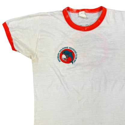 Vintage 70s Broward Dolphins Booster Club ringer tee (M)