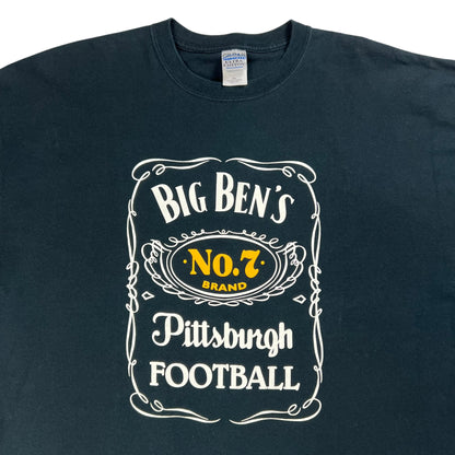 Vintage Y2K Pittsburgh Steelers Big Ben Roethlisberger whiskey tee (XXL)