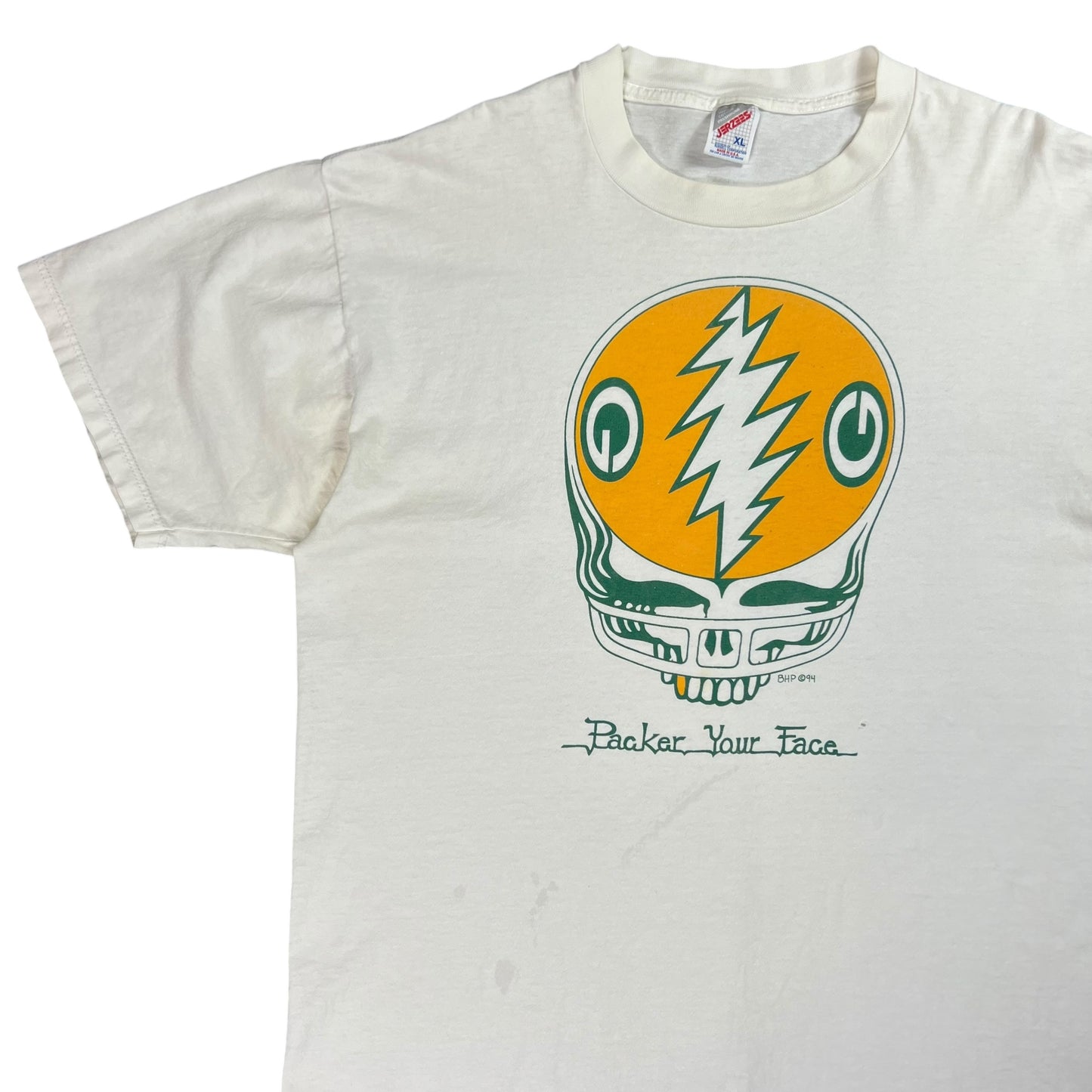 Vintage 1994 Grateful Dead Green Bay Packers steal your face tee (XL)