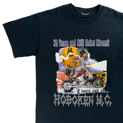 Vintage Y2K Hoboken M.C. New Jersey Motorycle Club tee (M)