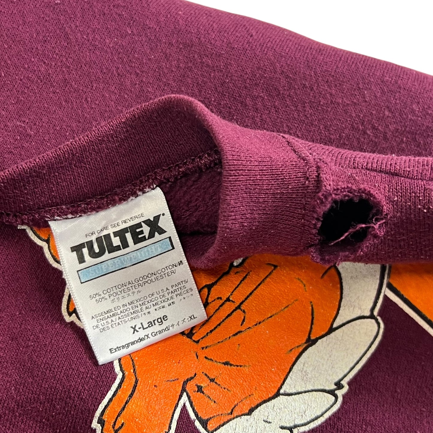 Vintage 90s Virginia Tech Hokies crewneck (XL)