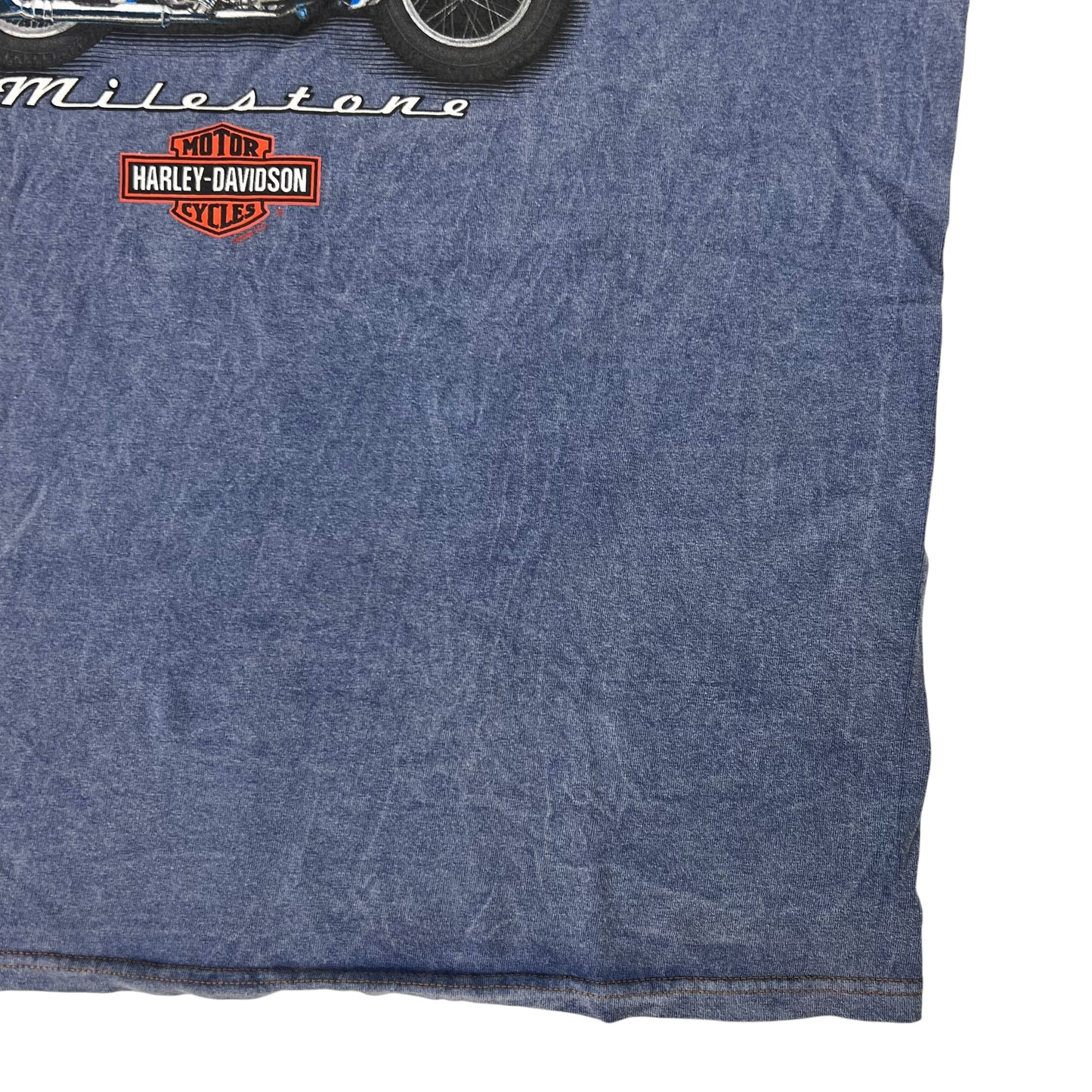 Vintage 2001 Harley Davidson Motorcycles Knucklehead acid wash tee (XL) DS NWT