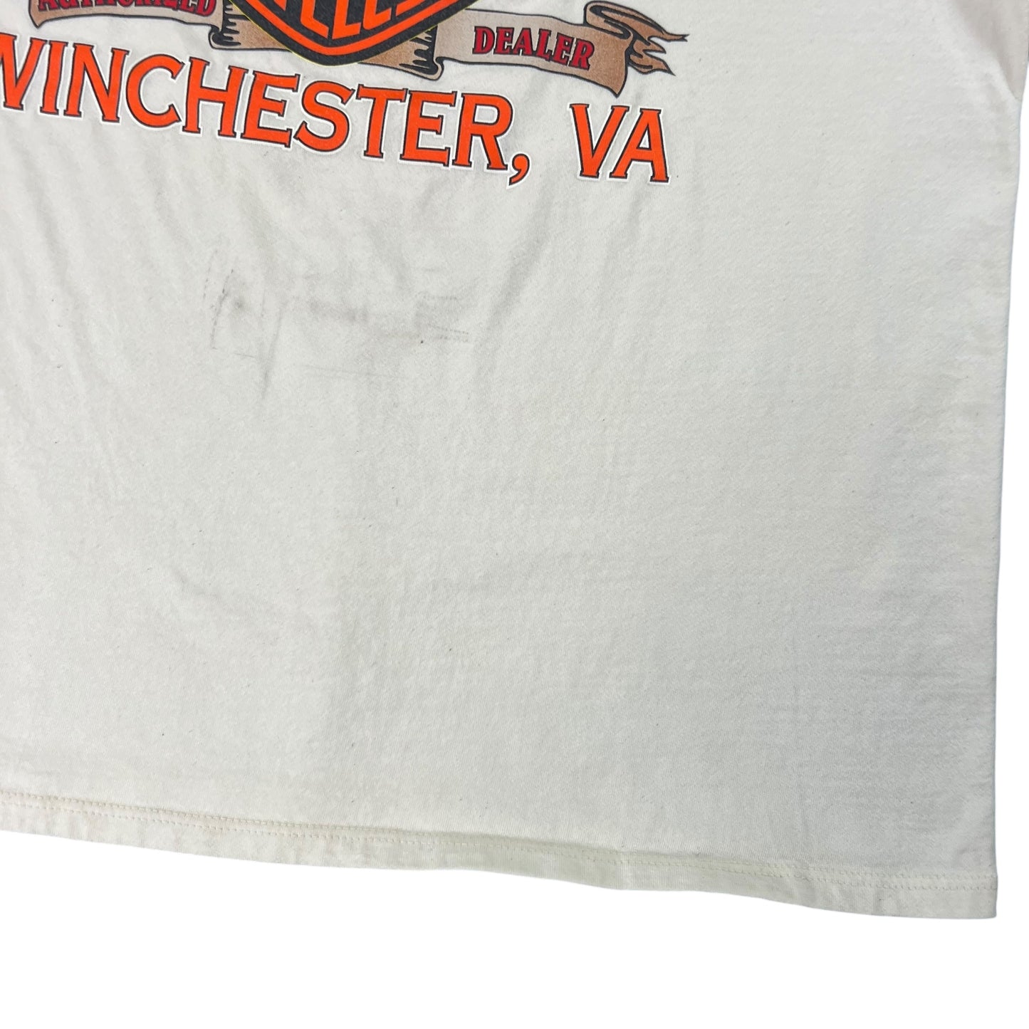 Vintage 1998 Harley Davidson flames pocket tee (XL)