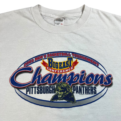 Vintage 2003 University of Pittsburgh Pitt Panthers Basketball Big East champions tee (XL)