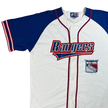 Vintage 90s Starter New York Rangers baseball jersey (XL)