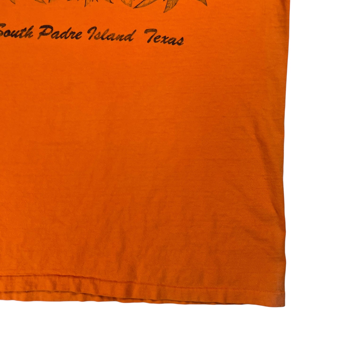 Vintage 1970s Hanes South Padre Island Texas faded tee (L)