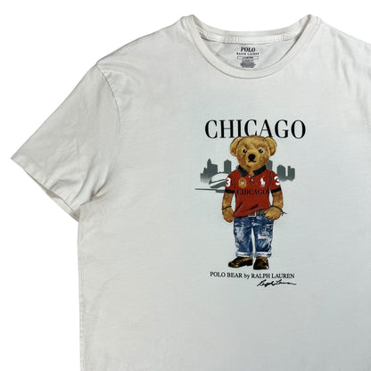 Y2K Polo Ralph Lauren Polo Bear Chicago tee (L)
