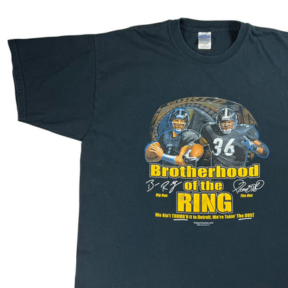 Vintage 2006 Pittsburgh Steelers Ben Roethlisberger Jerome Bettis NFL tee (XXL)
