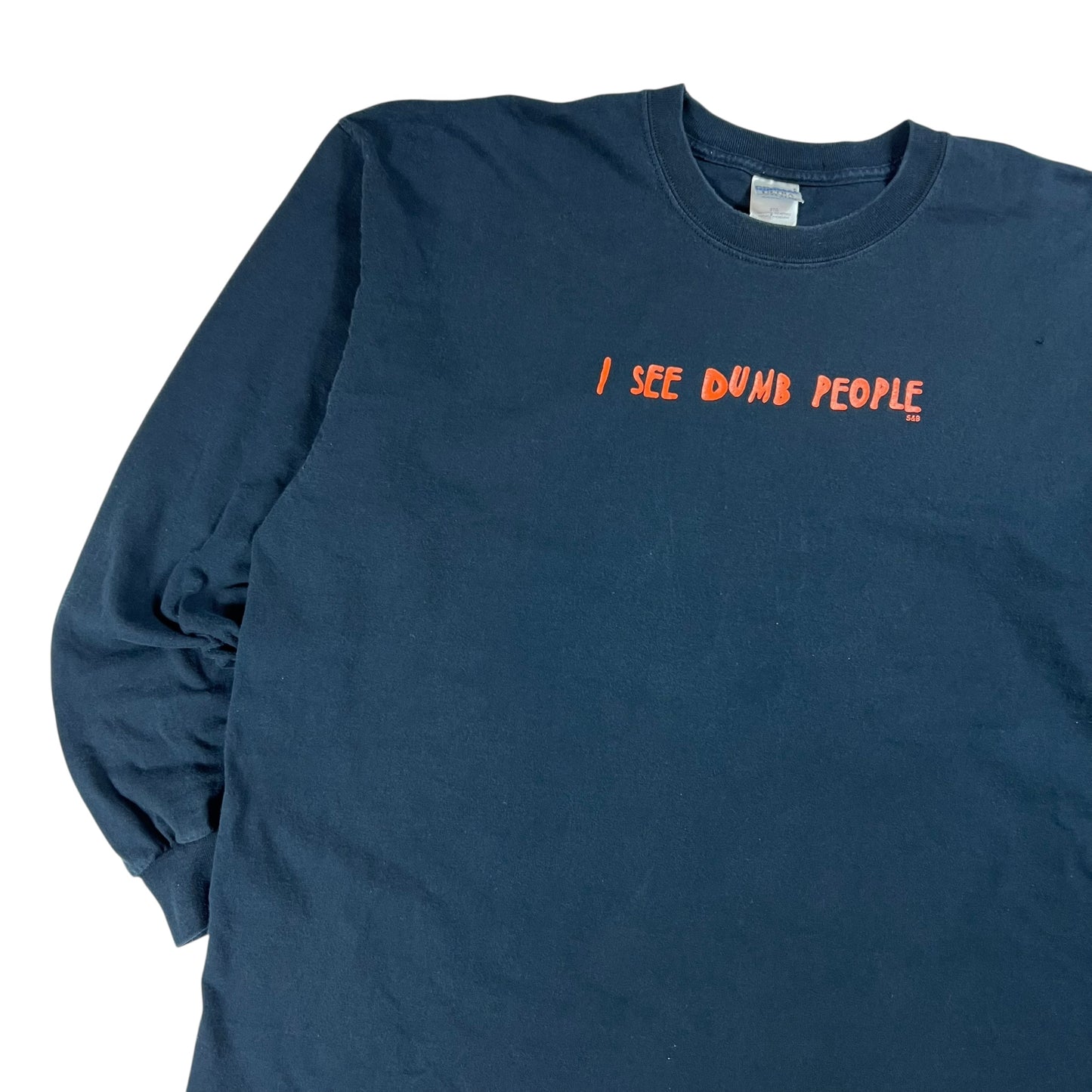 Vintage Y2K “I SEE DUMB PEOPLE” long sleeve shirt (XXL)