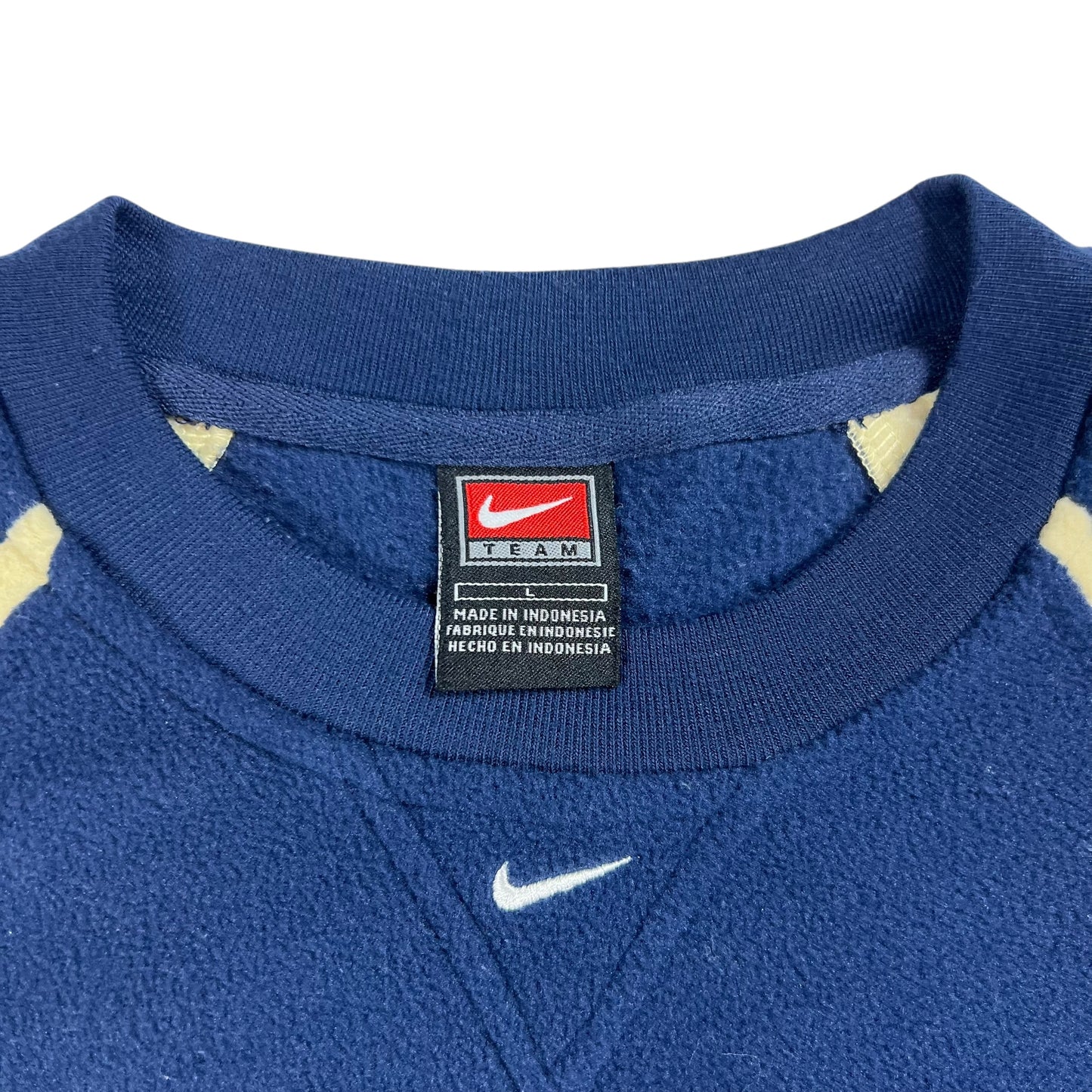 Vintage Y2K Nike center swoosh UPitt University of Pittsburgh Panthers fleece crewneck (L)