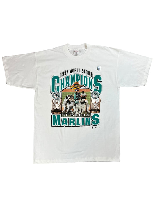 Vintage 1997 Florida Marlins World Series champions tee (XL) DS