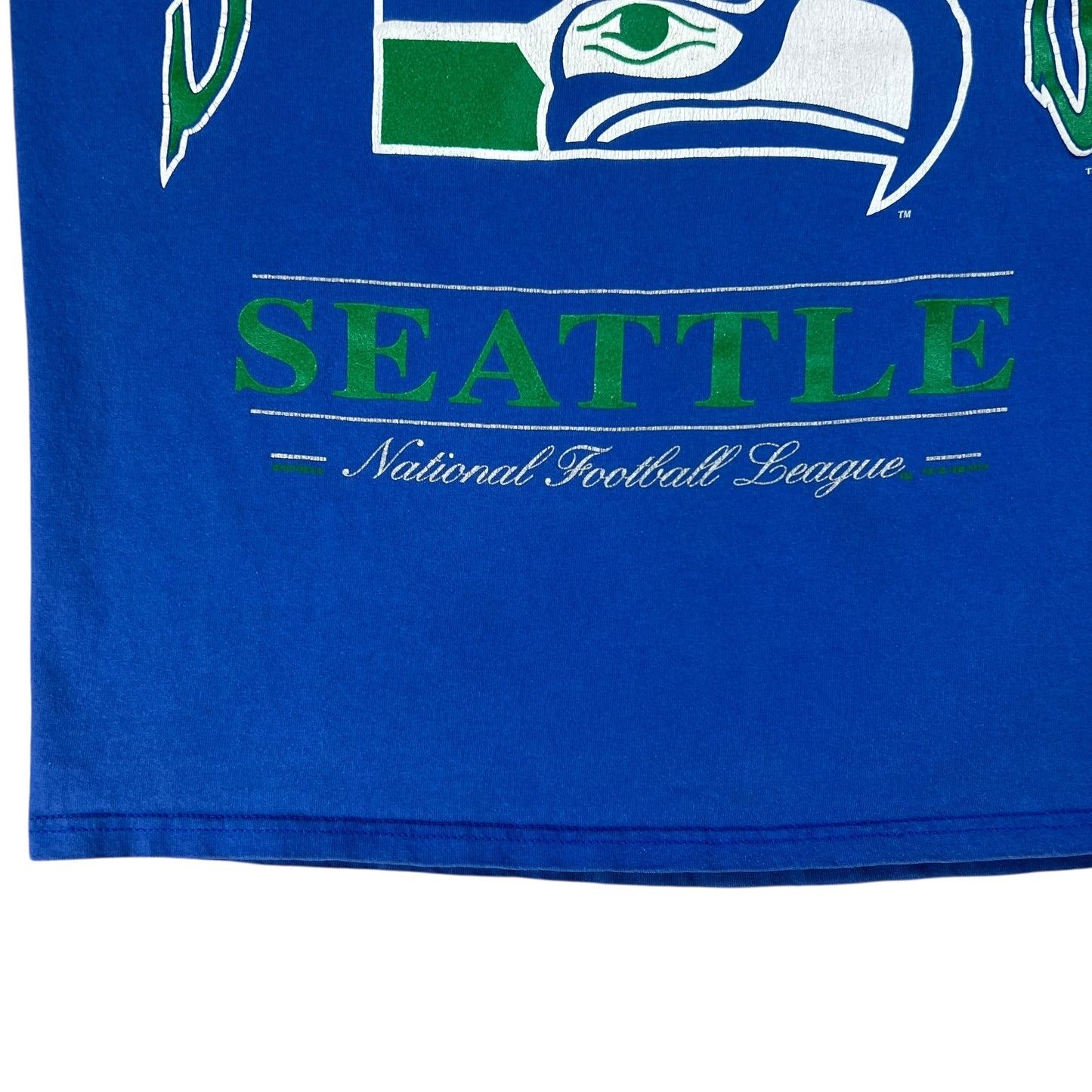 Vintage 90s Nutmeg Seattle Seahawks old logo tee (M)