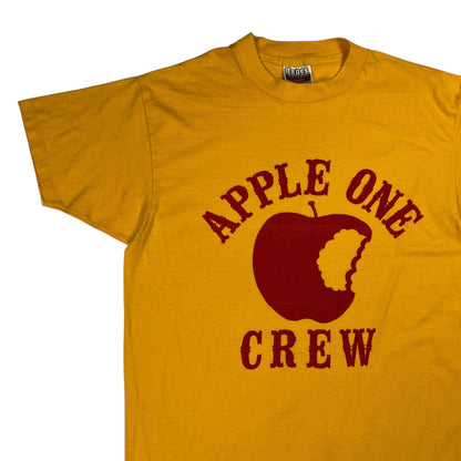 Vintage 1980s Apple One Crew computer tech tee (M)