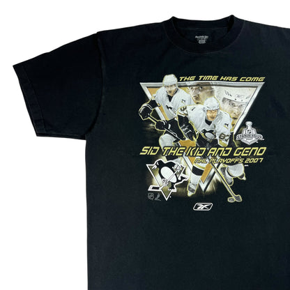 Vintage 2007 Pittsburgh Penguins Sidney Crosby Evgeni Malkin tee (XL)