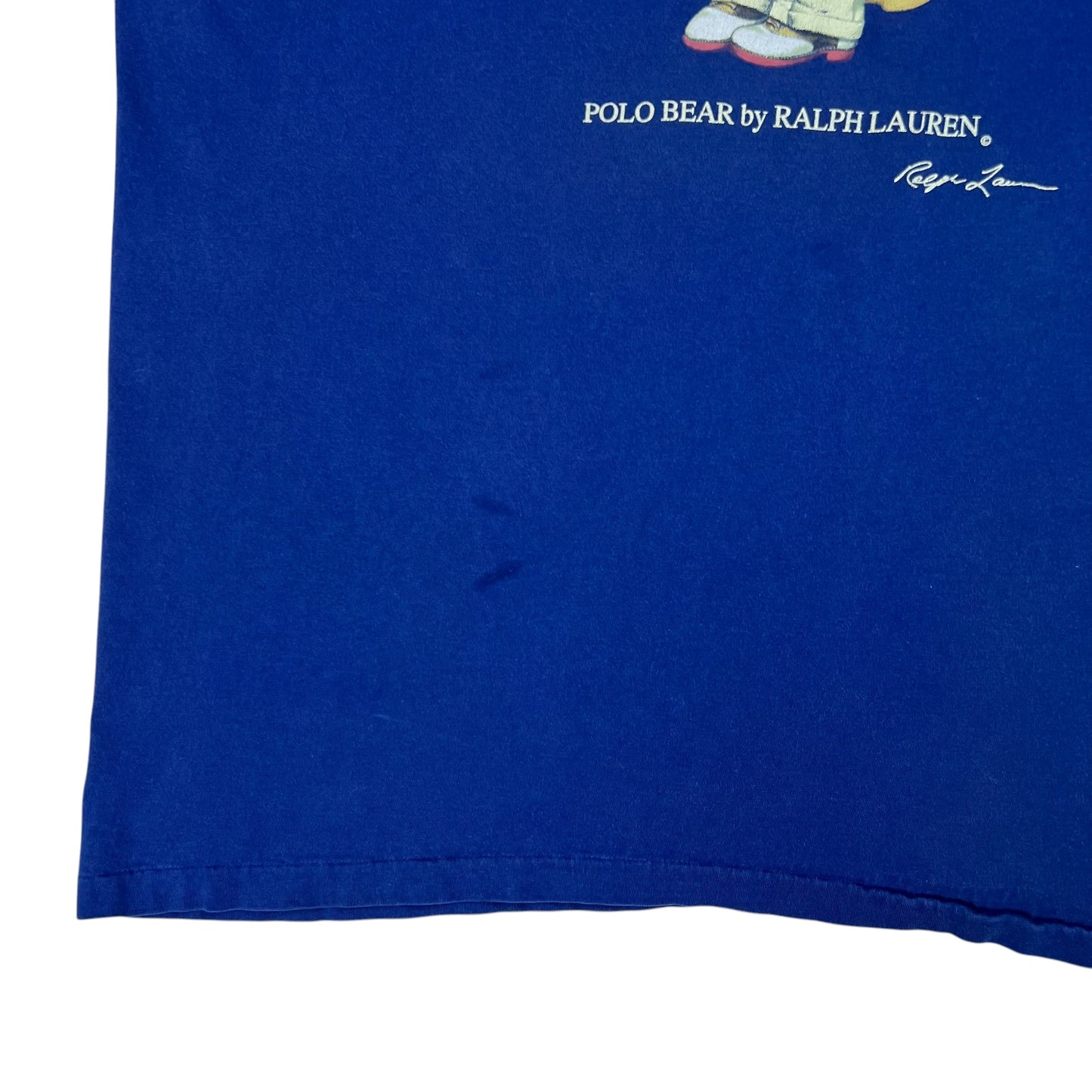 Vintage 90s Ralph Lauren Polo Bear faded tee (L)