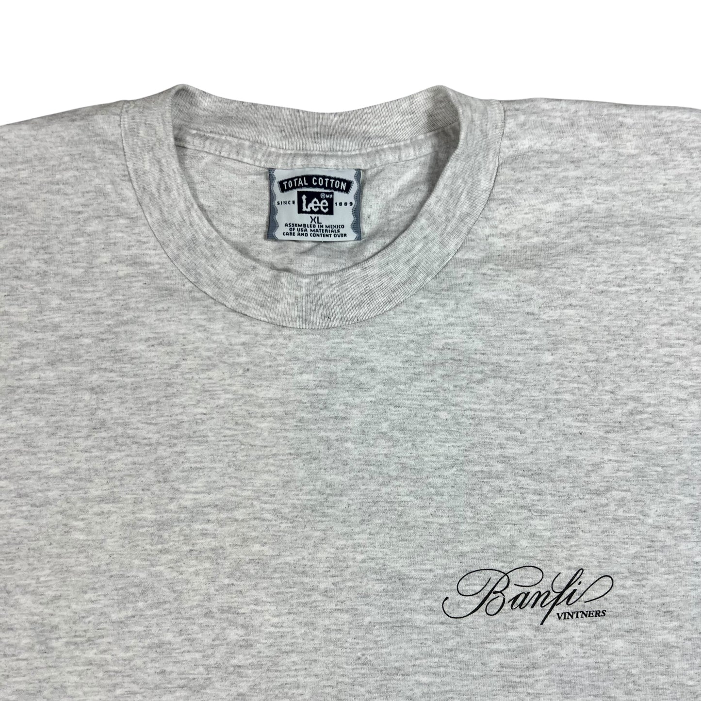 Vintage 1996 Col-Di-Sasso Sangiovese & Cabernet Banfi Vintners Wine tee (XL)