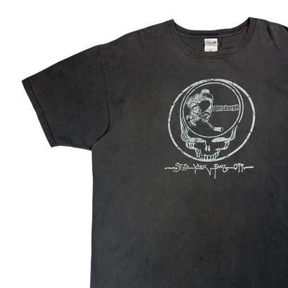 Vintage Y2K Grateful Dead Pittsburgh Penguins Steal Your Face Off lot band tee (XXL)