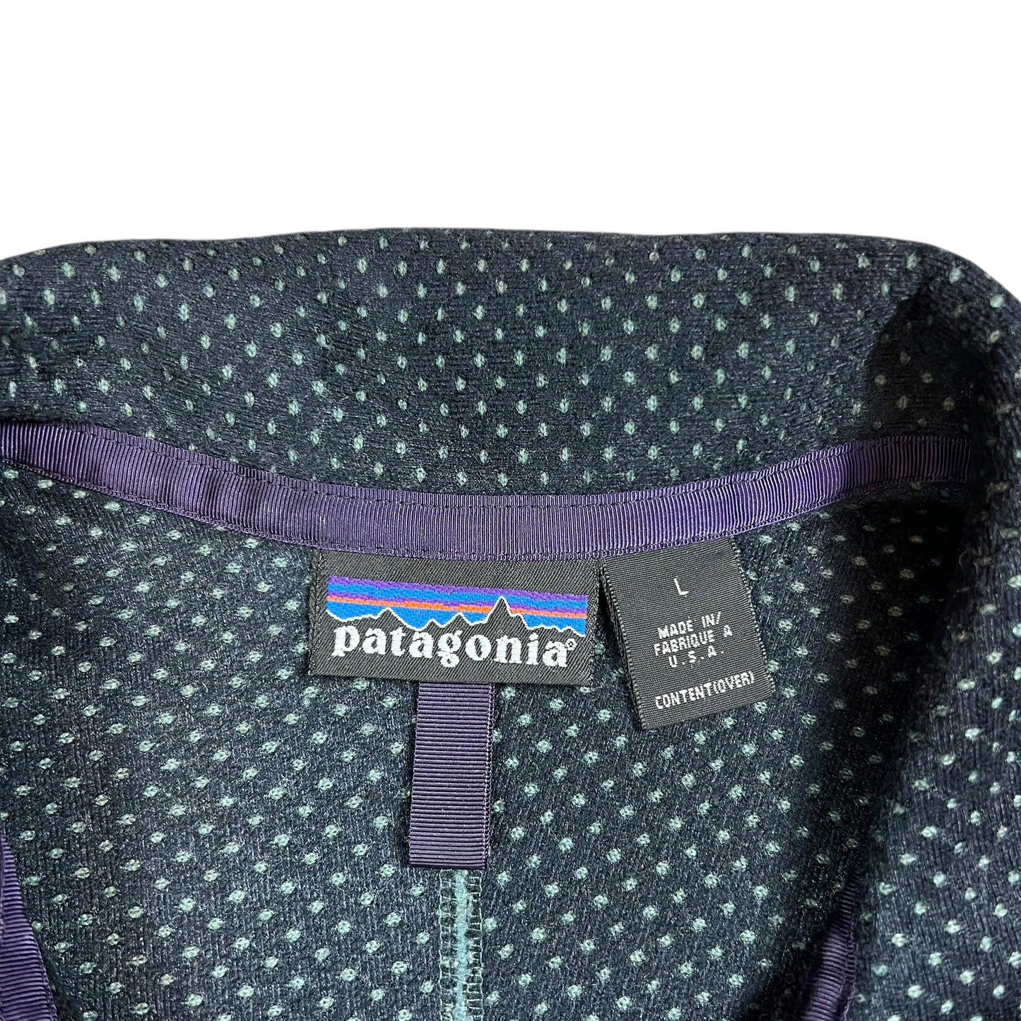 Vintage 1996 Patagonia Deep Pile Retro Cardigan Green fleece jacket (L)