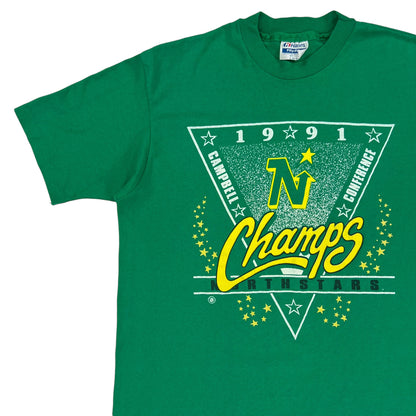 Vintage 1991 Minnesota North Stars champs tee (L)