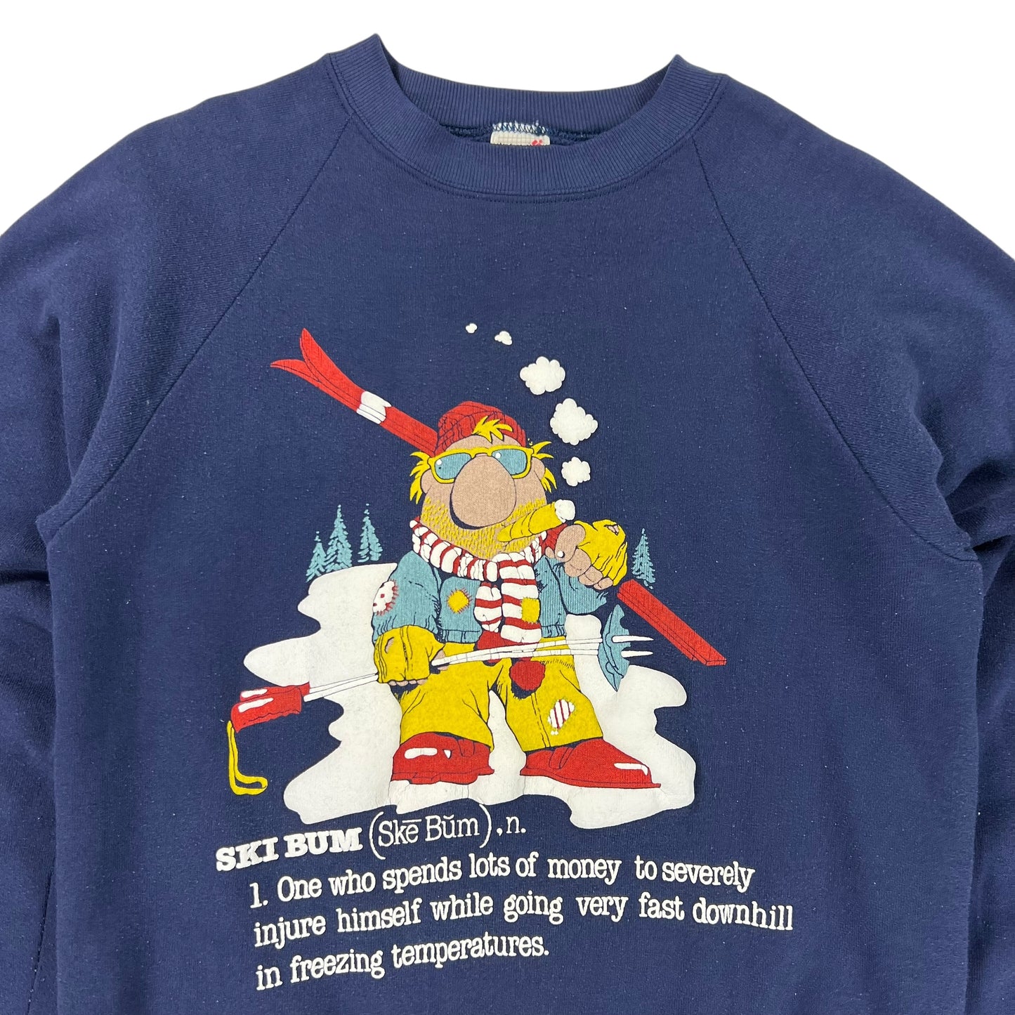 Vintage 90s Ski Bum skiing crewneck (M)