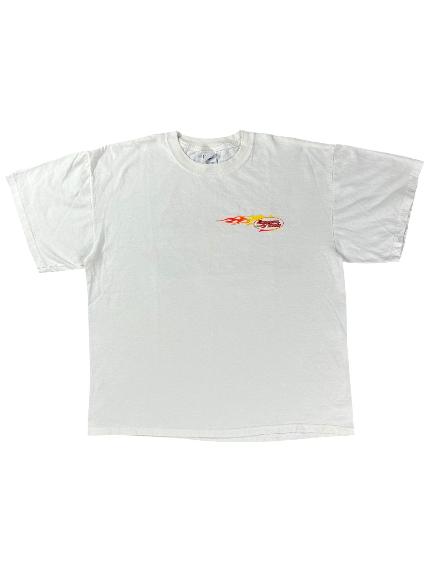 Vintage Y2K Snap-on Tools flame racing tee (XL)