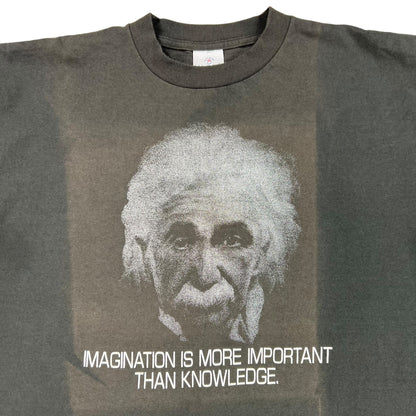 Vintage 90s Albert Einstein Imagination faded tee (XL)