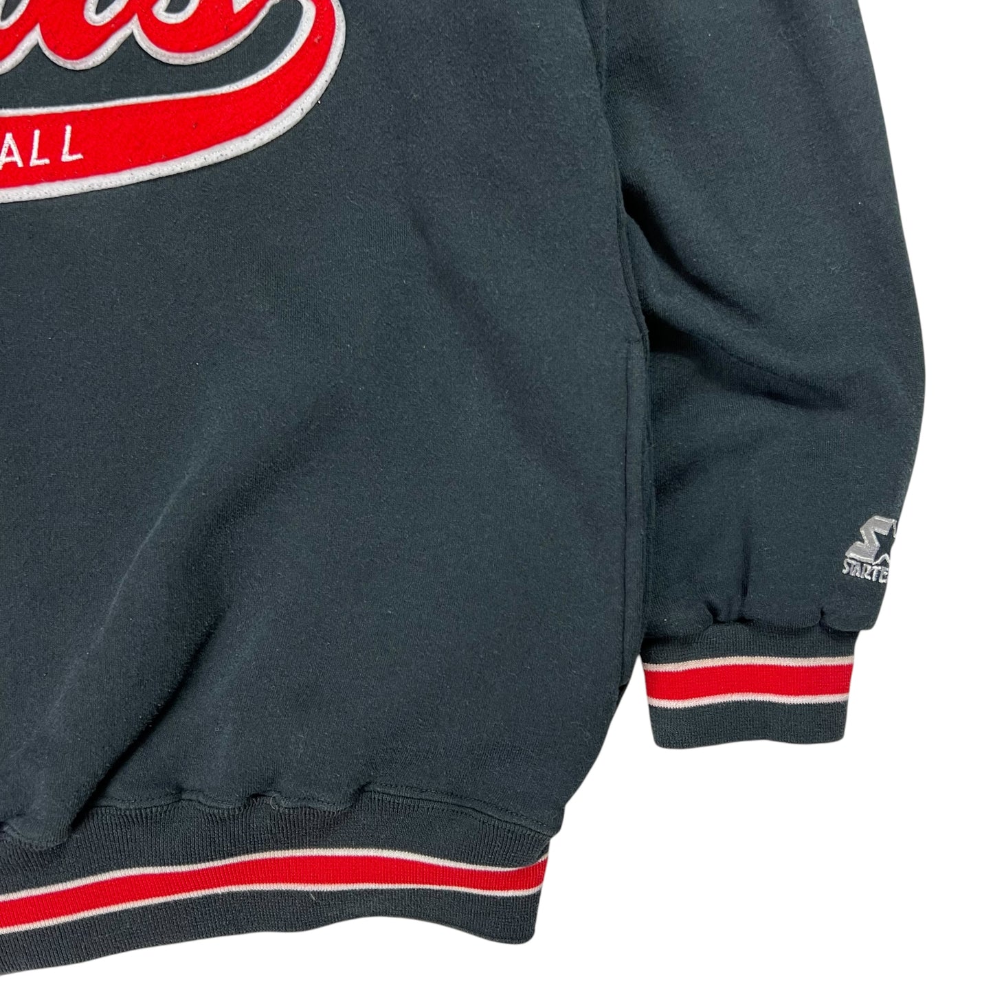 Vintage 90s Starter Chicago Bulls script hoodie (L)