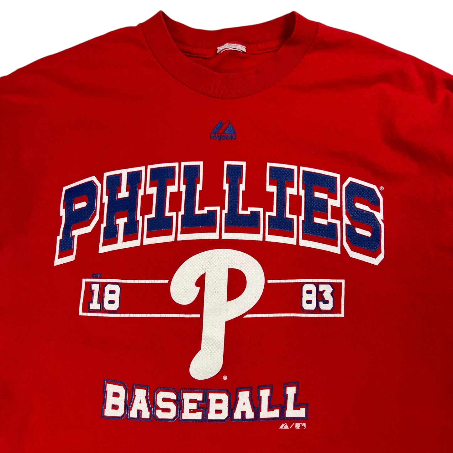 Vintage Y2K Majestic Philadelphia Phillies long sleeve print shirt (XL)