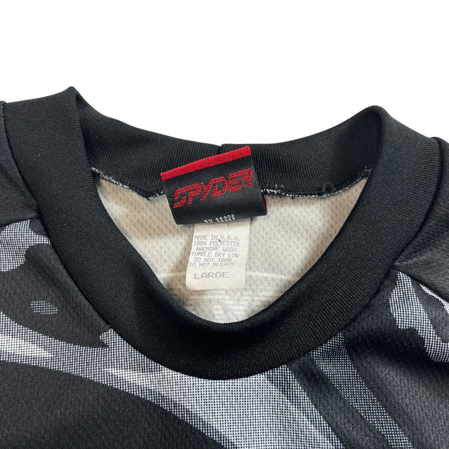Vintage 90s Spyder all over print BMX jersey shirt (L)