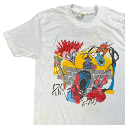 Vintage 80s Pink Floyd The Wall band tee (L)