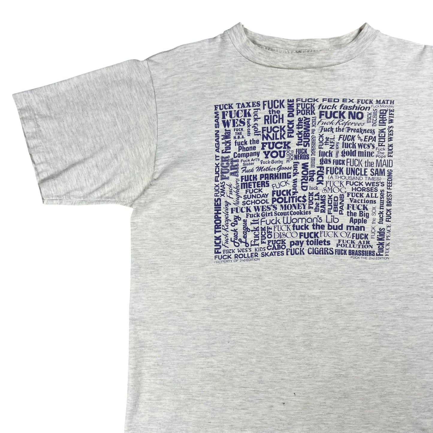 Vintage 80s Fuck everything raunchy tee (M)