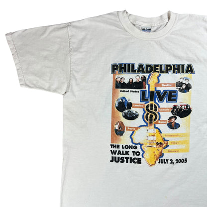 Vintage 2005 Live Aid Philadelphia Museum of Art band concert tee (XL)