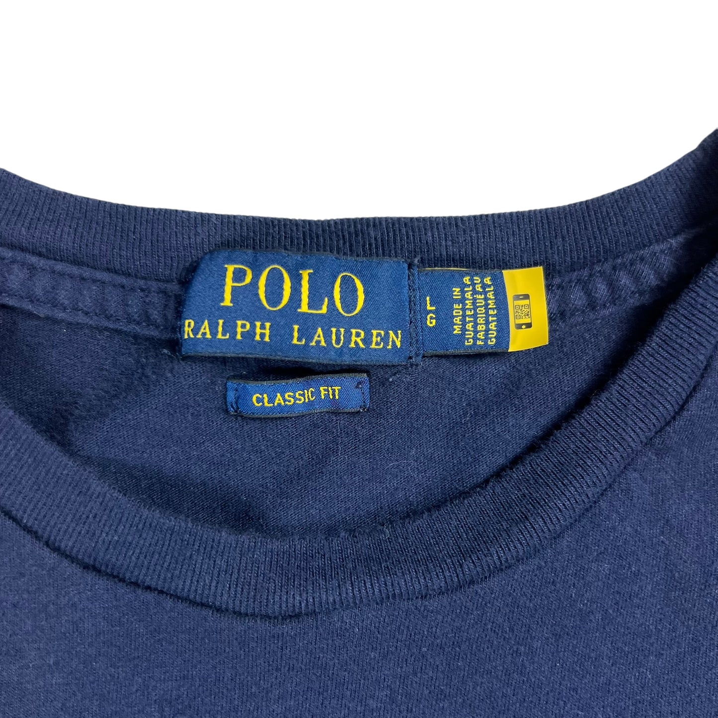 Y2K Polo Ralph Lauren Polo Bear navy tee (L)