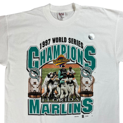 Vintage 1997 Florida Marlins World Series champions tee (XL) DS
