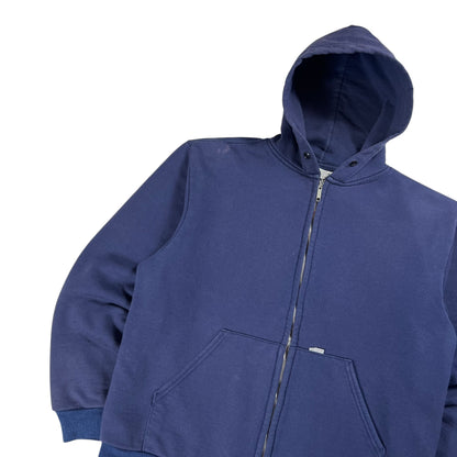 Vintage 80s Carhartt Waffle Lined faded zip up hoodie (L)