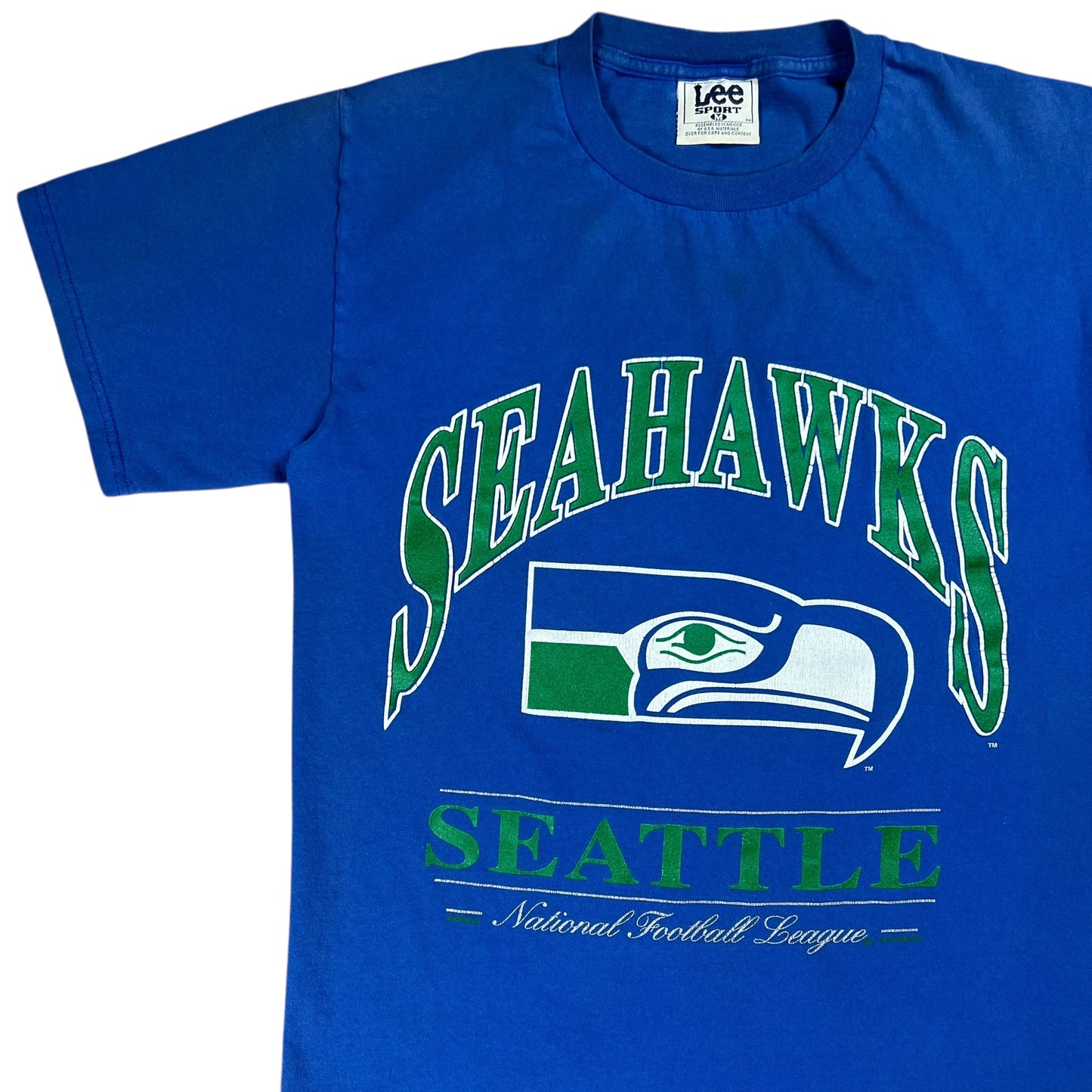 Vintage 90s Nutmeg Seattle Seahawks old logo tee (M)
