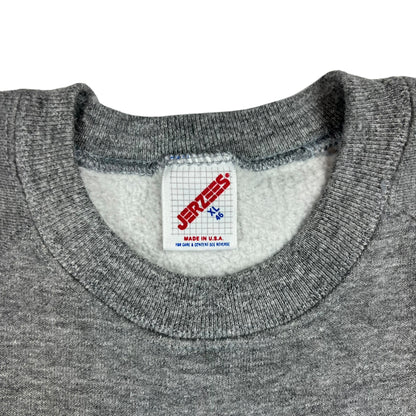 Vintage 90s Jerzees grey blank crewneck (L)