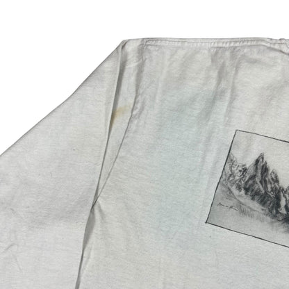 Vintage 90s Patagonia mountain long sleeve shirt (L)