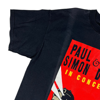 Vintage 1999 GIANT Paul Simon & Bob Dylan tour faded tee (L)