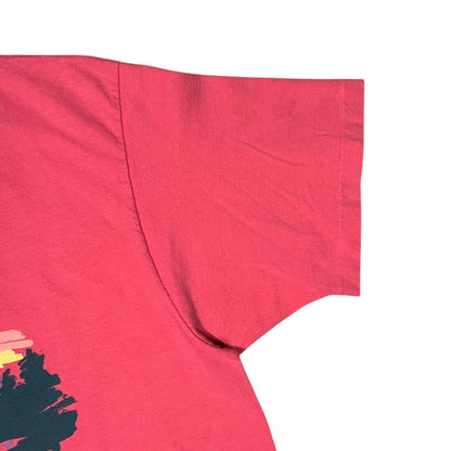 Vintage 90s L.L. Bean Hanes Mount Katahdin salmon logo art tee (L/XL)