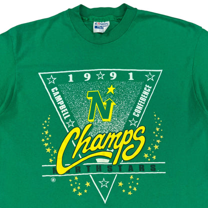 Vintage 1991 Minnesota North Stars champs tee (L)