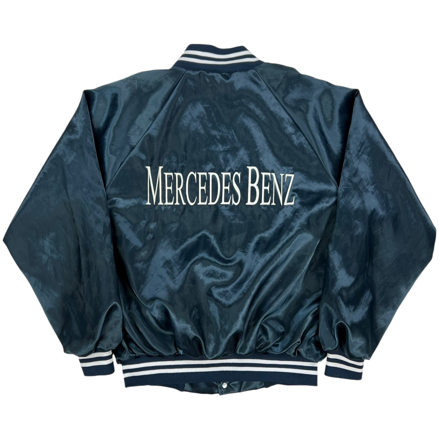 Vintage 90s Mercedes Benz satin jacket (L)