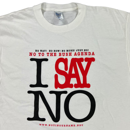 Vintage Y2K I Say No To The Bush Agenda tee (XL)