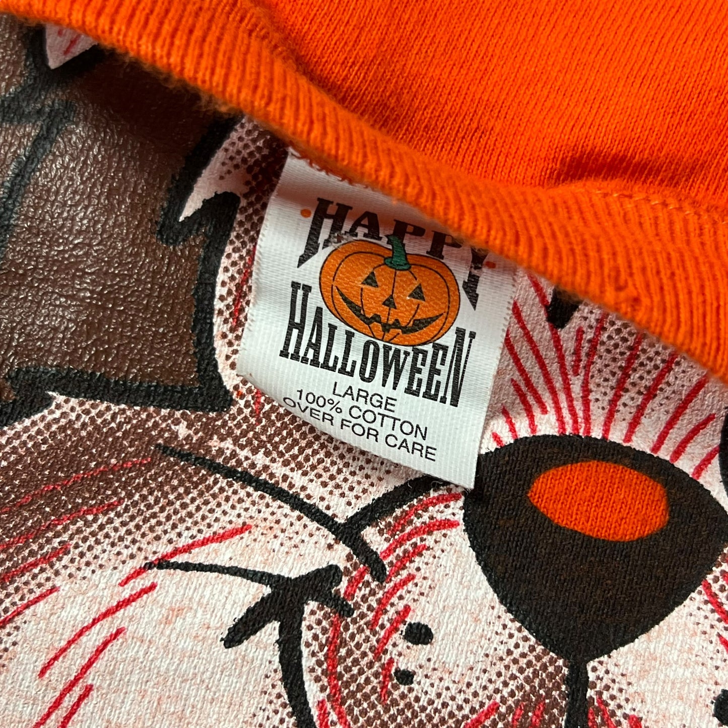 Vintage 1996 Freeze Halloween all over print tee (L)