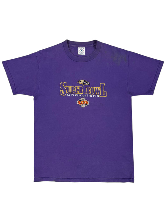 Vintage Y2K Baltimore Ravens Super Bowl champs tee (M)